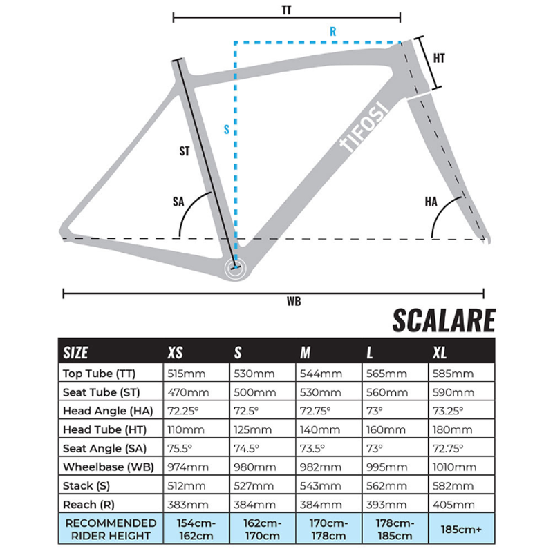 Tifosi Scalare Caliper Centaur Bike in Black and Red-2